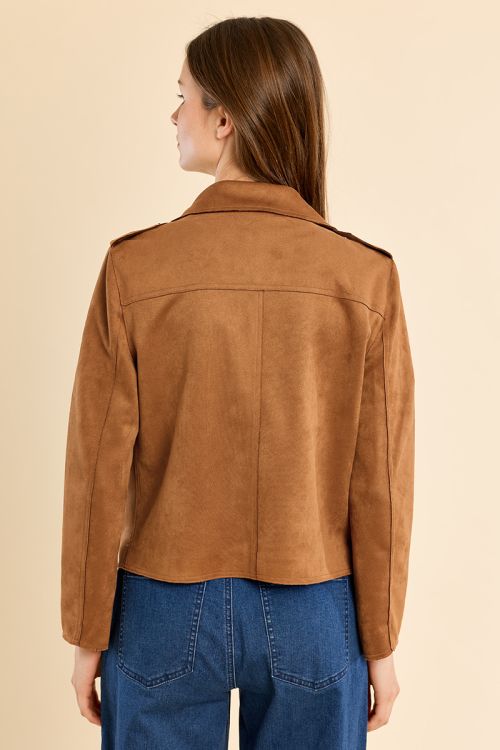 Veste perfecto en suédine