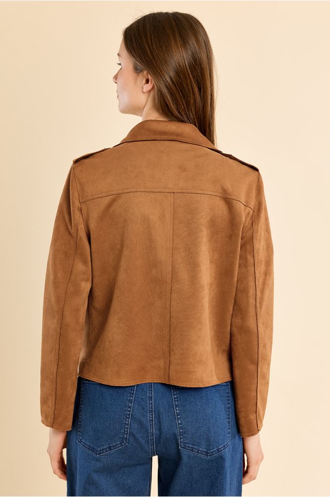 Veste perfecto en suédine
