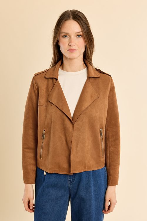 Veste perfecto en suédine