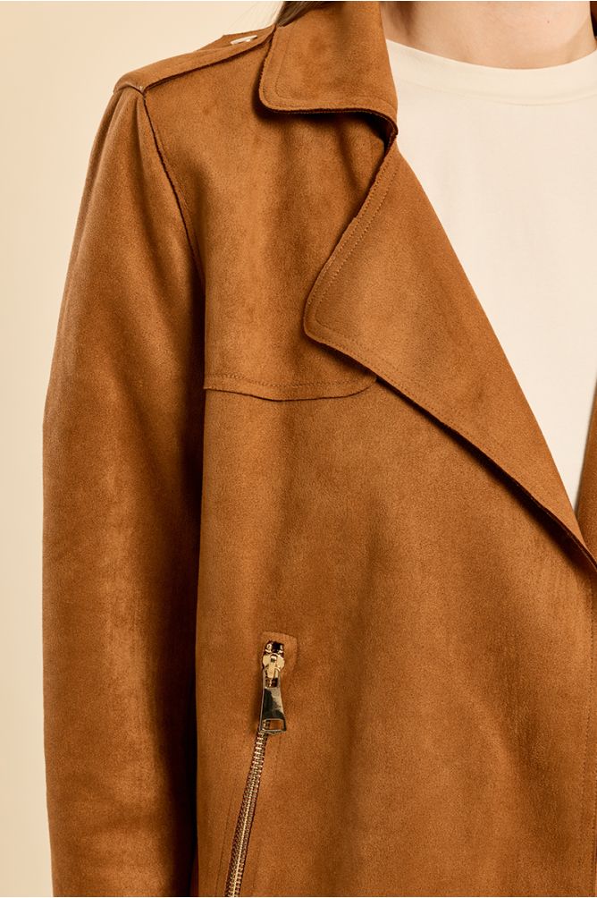 Veste perfecto en suédine