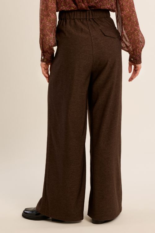 Pantalon taille haute, jambes larges
