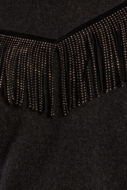 Jersey de manga larga detalle flecos