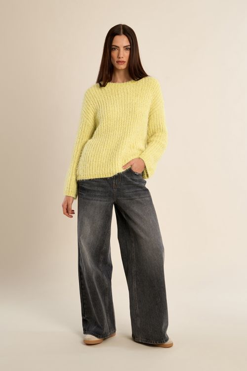 Plain knit sweater