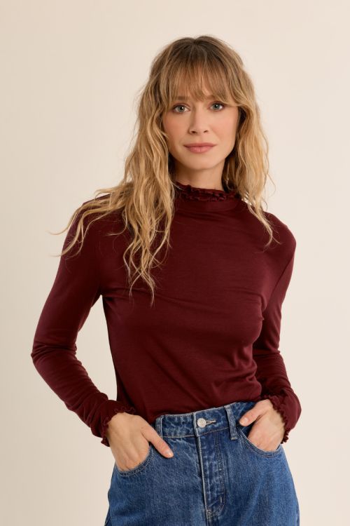 Jersey de manga larga cuello alto