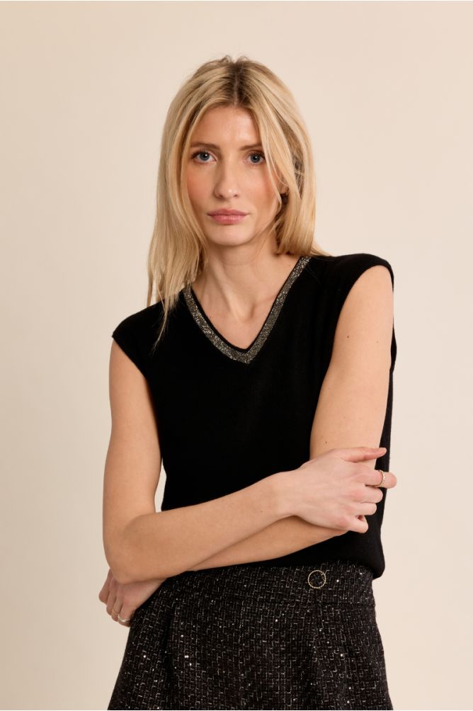 Top con scollo a V iridescente - Molly Bracken