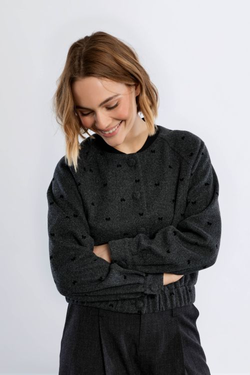 Chaqueta de manga larga con estampado