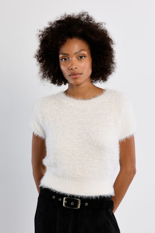 Jersey de manga corta de peluche