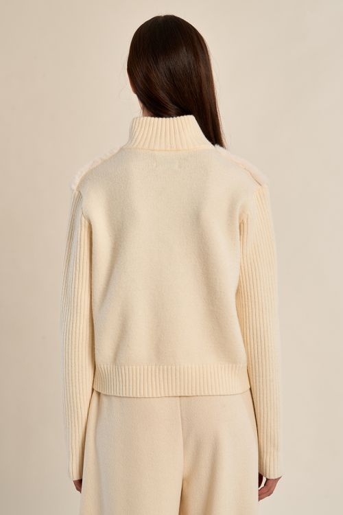 Chaqueta de manga larga de peluche