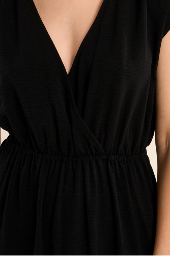 Robe longue avec taille élastiquée