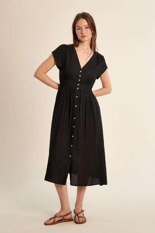 Robe midi, cintrée