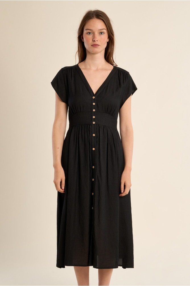 Robe midi, cintrée