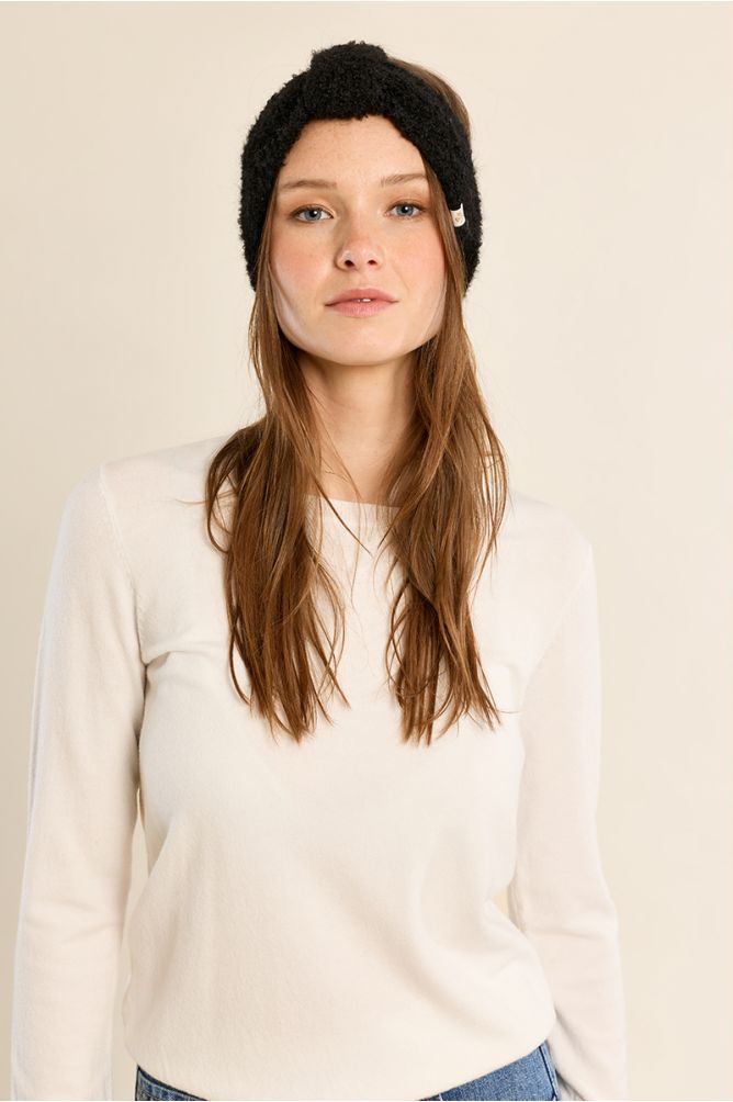 Bandeau en laine chinée