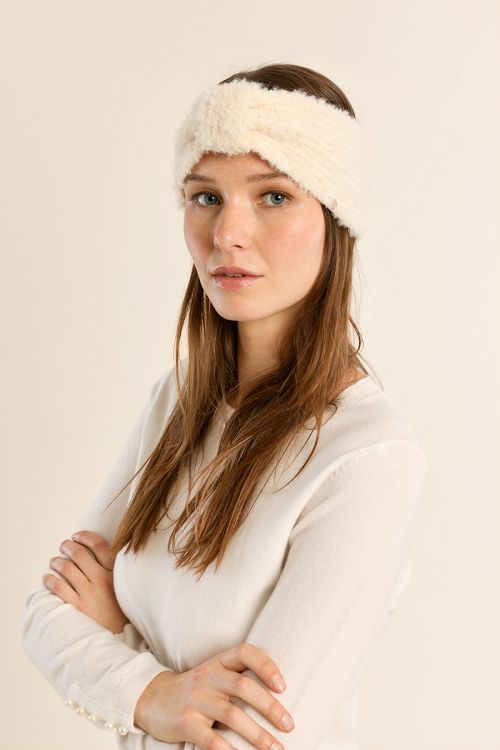 Bandeau en laine chinée