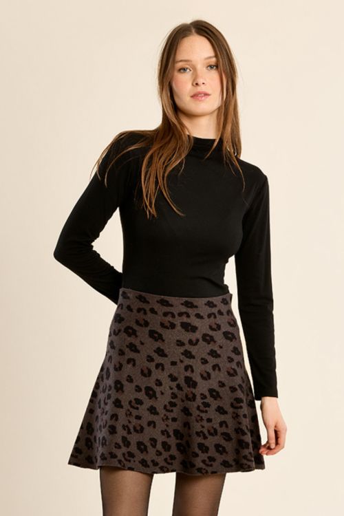 Falda corta con estampado