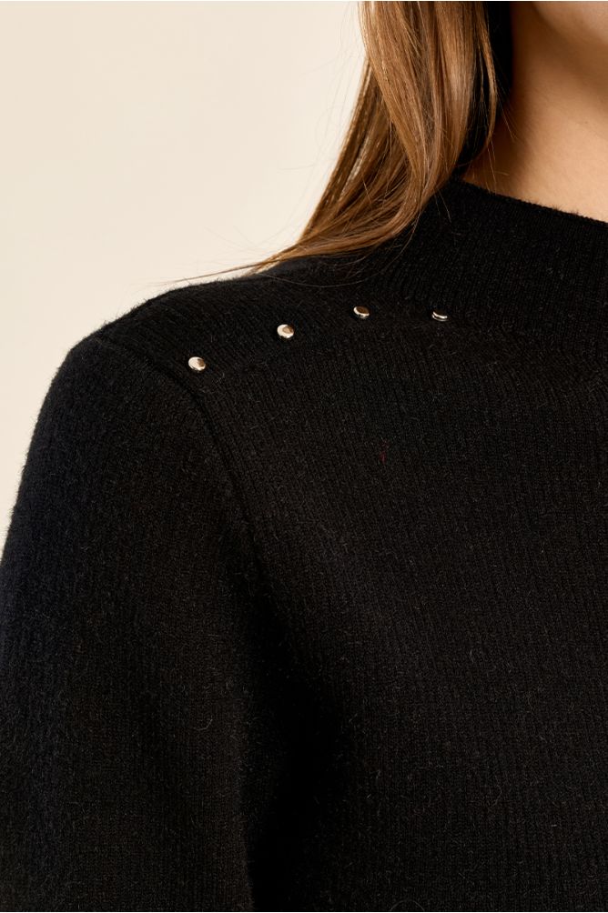 Jersey de manga larga detalle abalorios