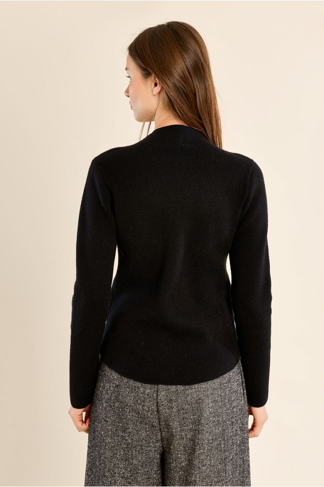 Straight sweater in fine knit