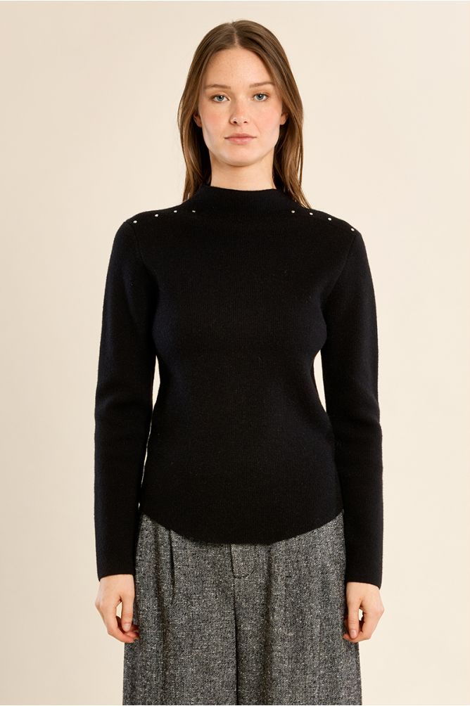 Pull droit en maille fine