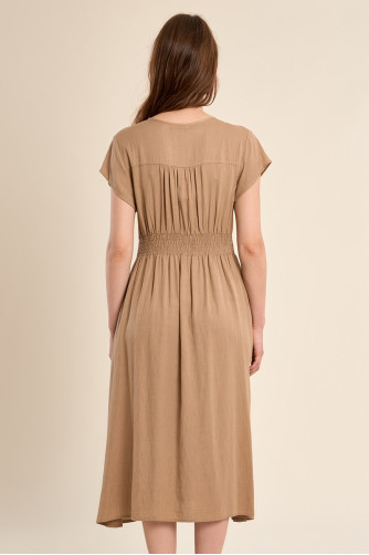 Robe midi, cintrée