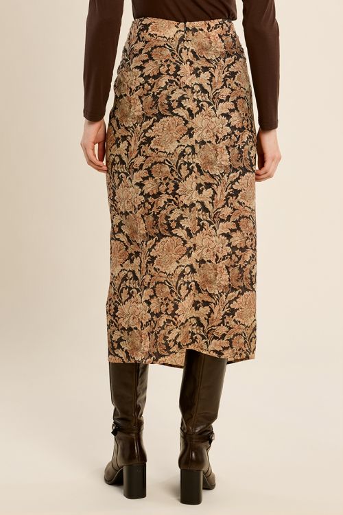 Falda larga con estampado