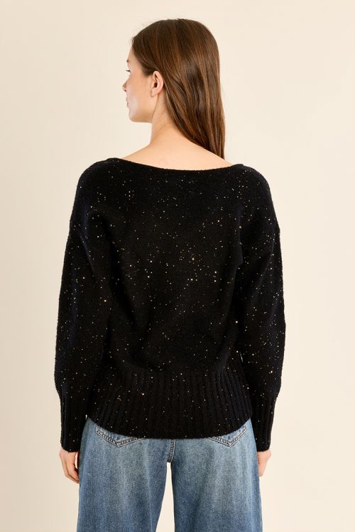 Thin sweater, embellished with sequins