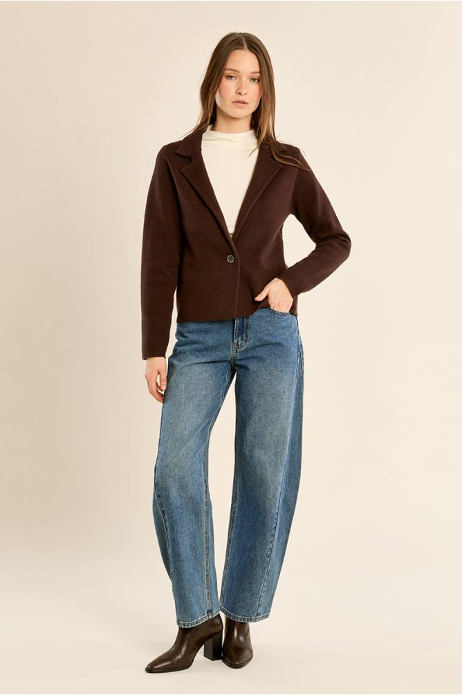 Crop blazer jacket