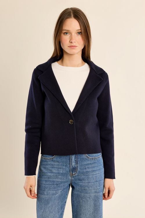Crop blazer jacket
