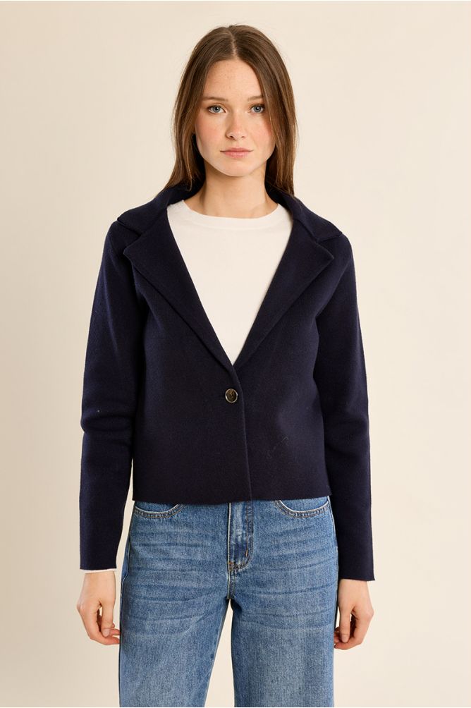 Veste blazer crop