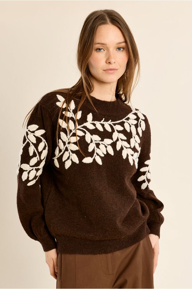 Jersey de manga larga detalle flores
