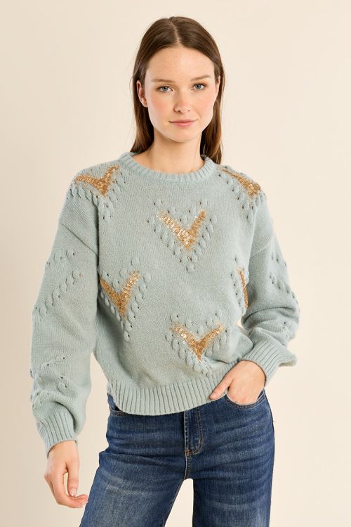 Sweater with fancy details