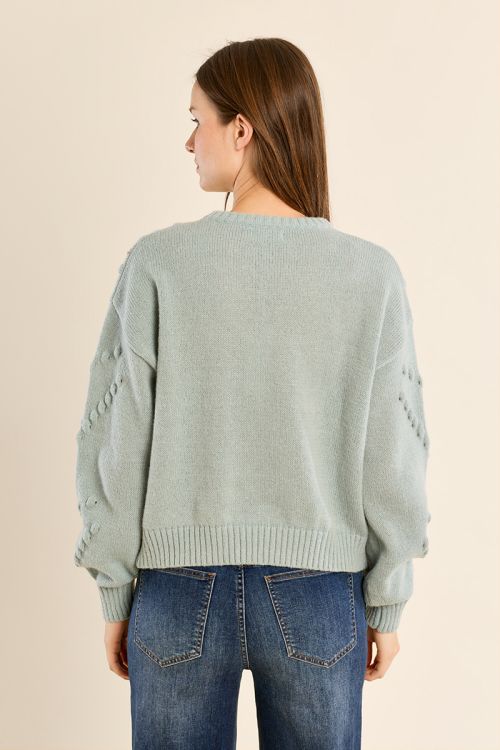 Jersey de manga larga detalle lentejuelas