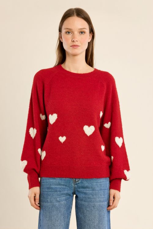 Jersey de manga larga detalle corazones