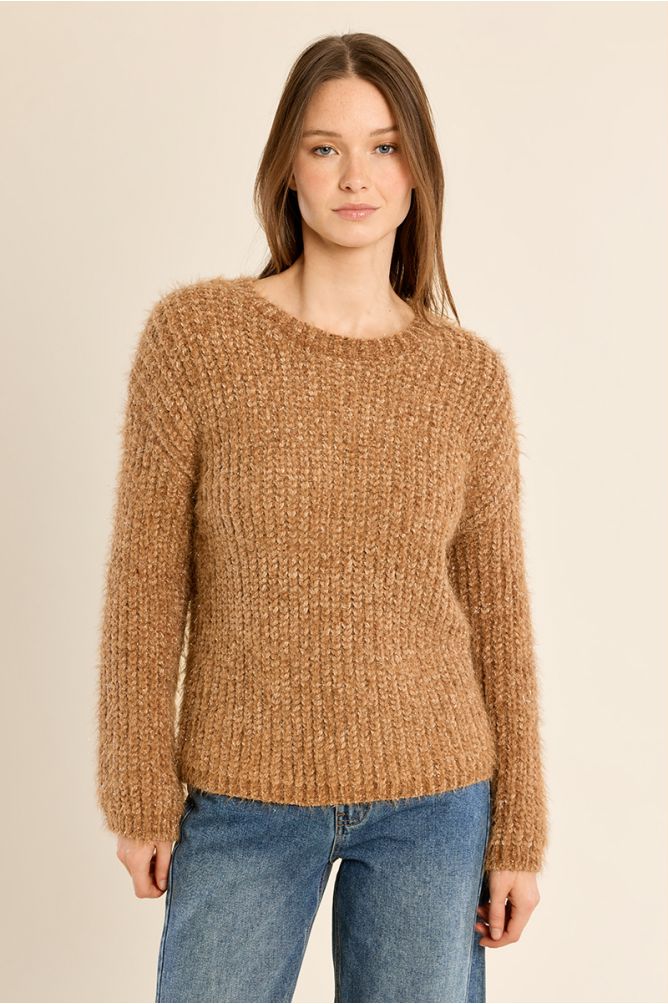 Plain knit sweater