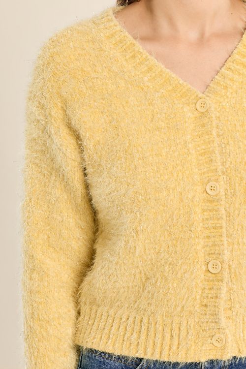 Plain knit crop cardigan