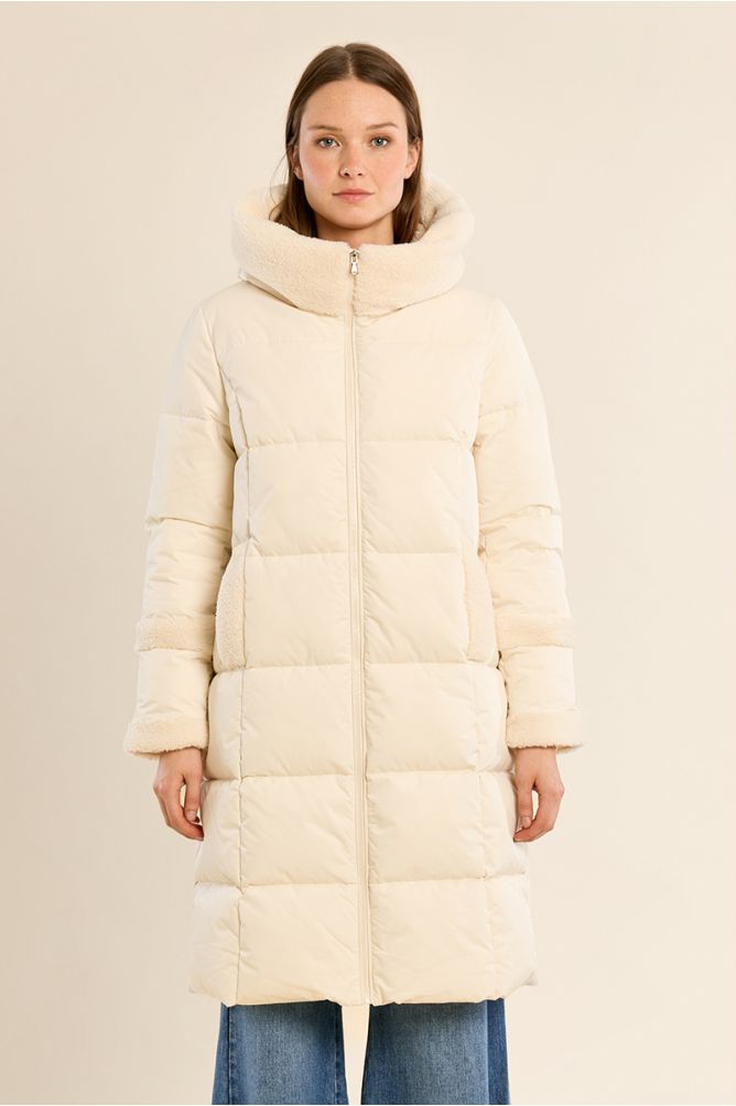 Quilted hooded jacket