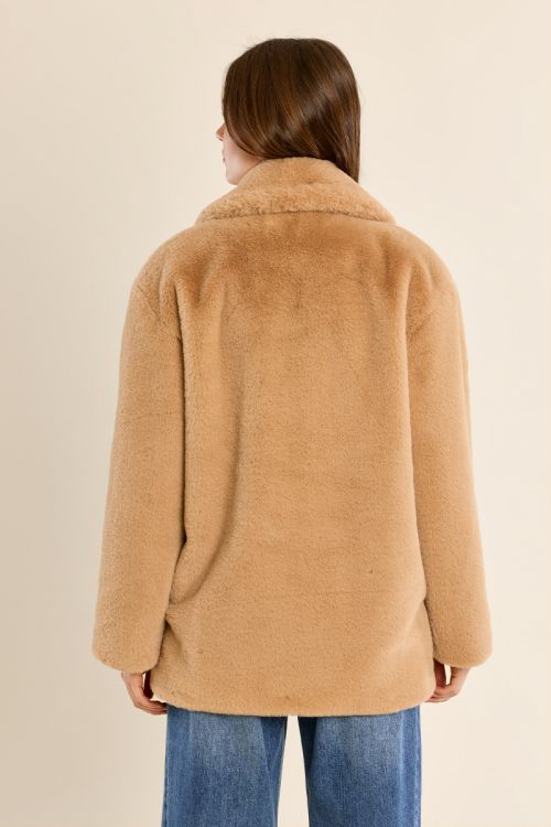Chaqueta de manga larga de peluche