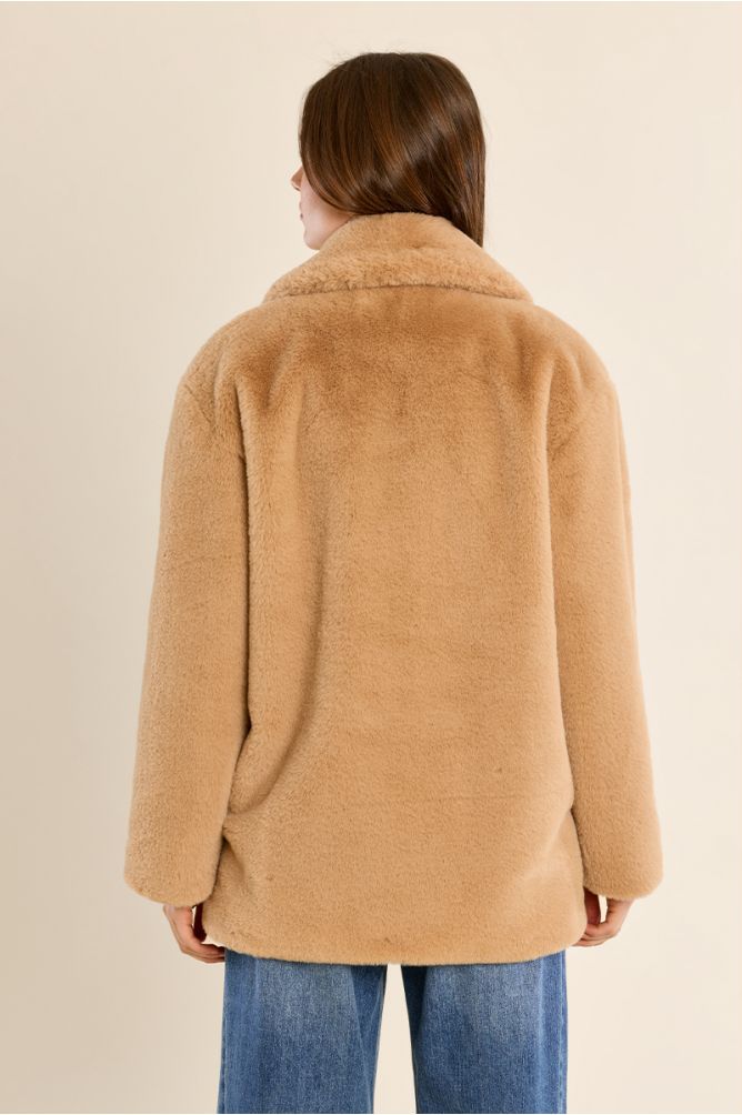 Faux fur coat