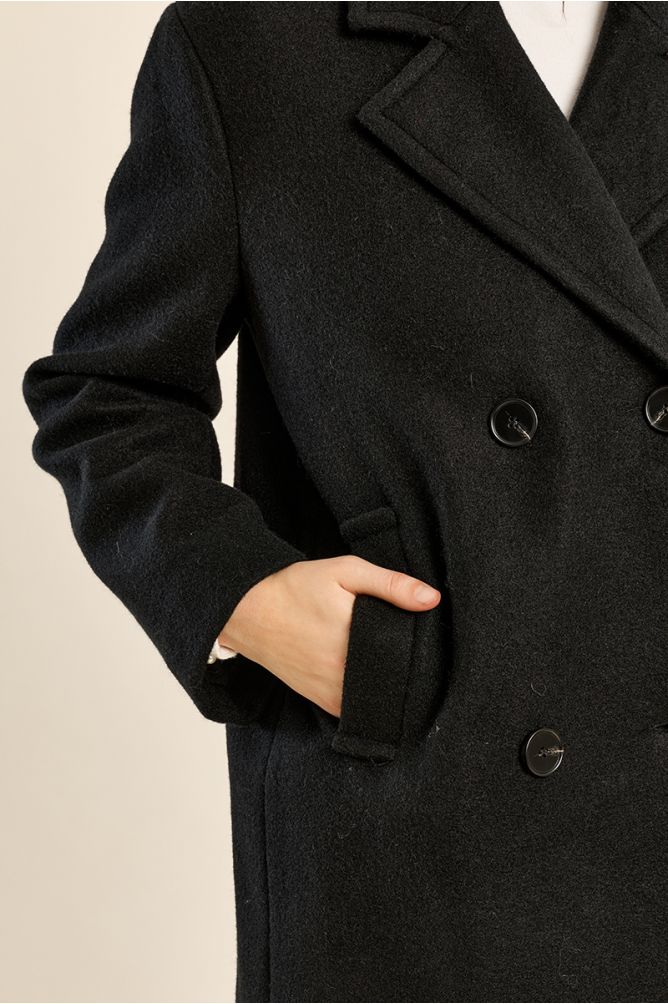 Short button-down coat