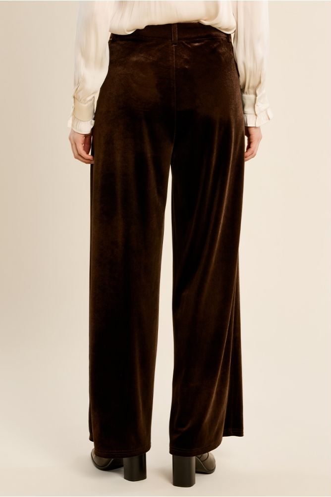 Pantalon droit en velours