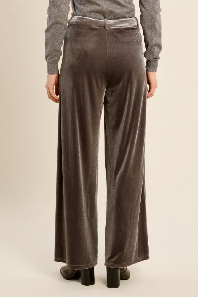 Pantalon droit en velours
