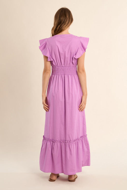 Long dress in volume