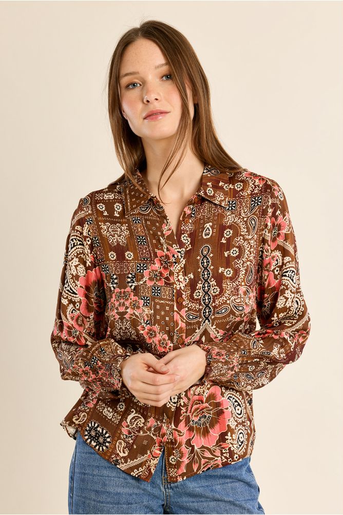 Camisa de manga larga con estampado