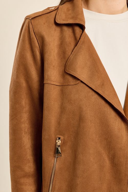 Veste perfecto en suédine