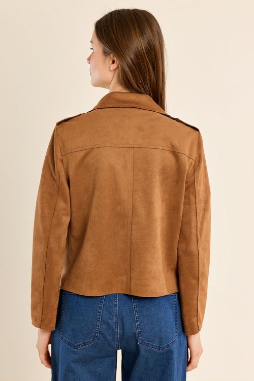 Veste perfecto en suédine