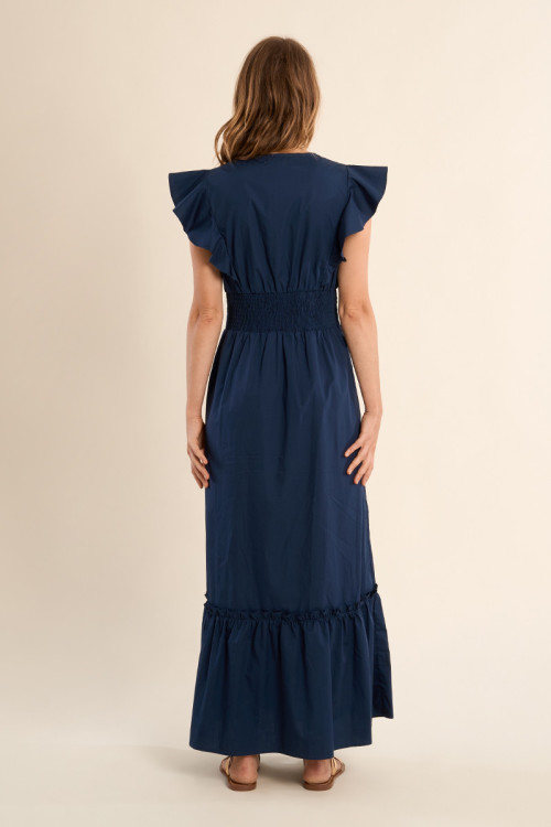 Long dress in volume