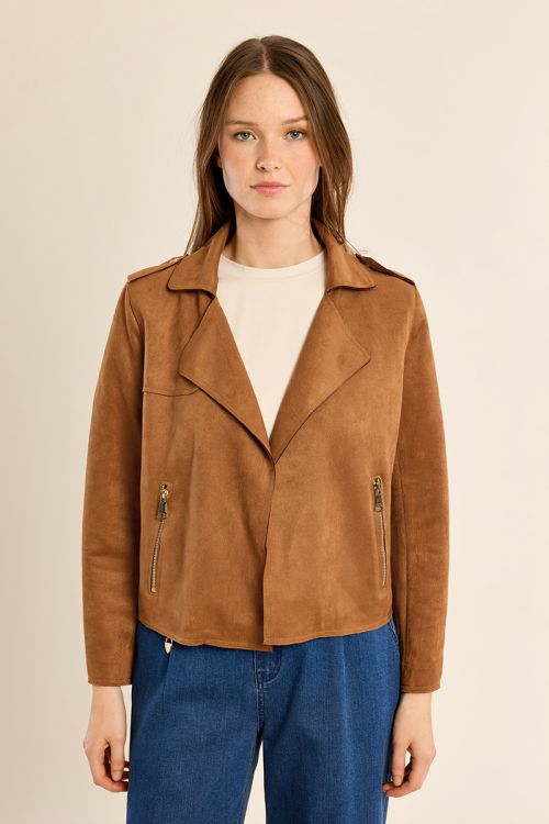Suede perfecto jacket