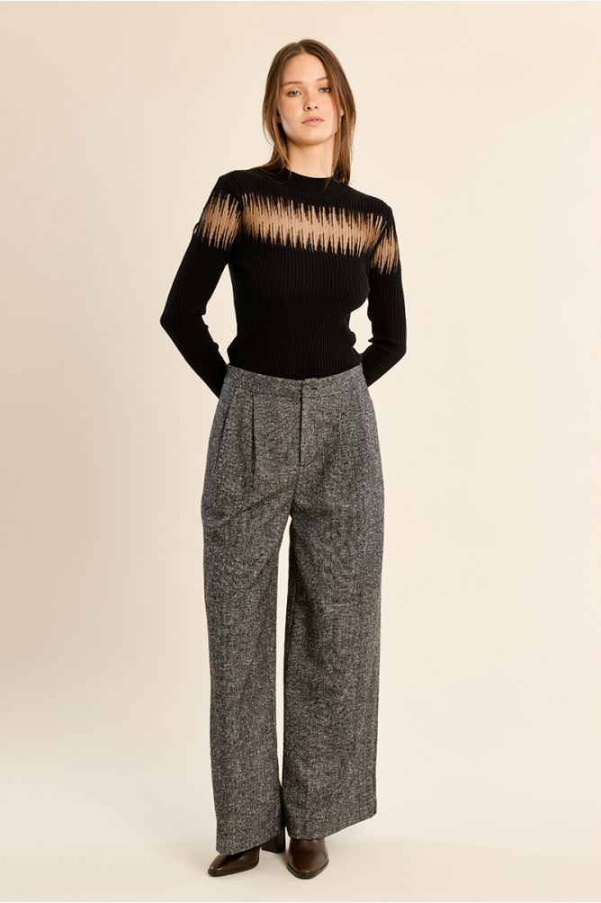 Fine ribbed sweater