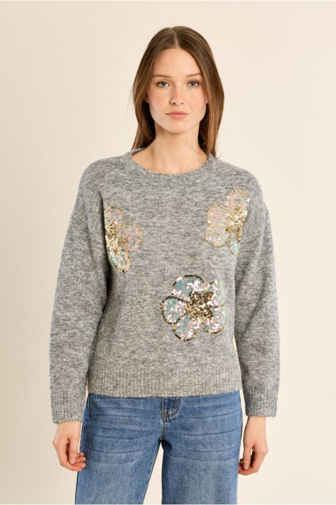 Jersey de manga larga detalle flores