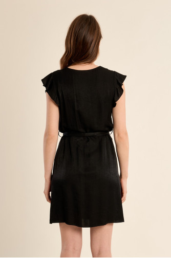 Robe courte et nouable à la taille