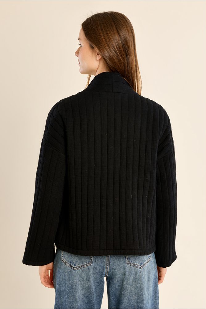 Chaqueta de manga larga motivo rayas
