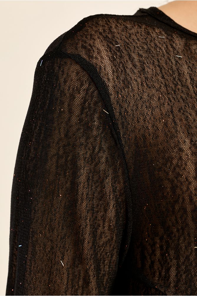 Jersey de manga larga detalle lunares
